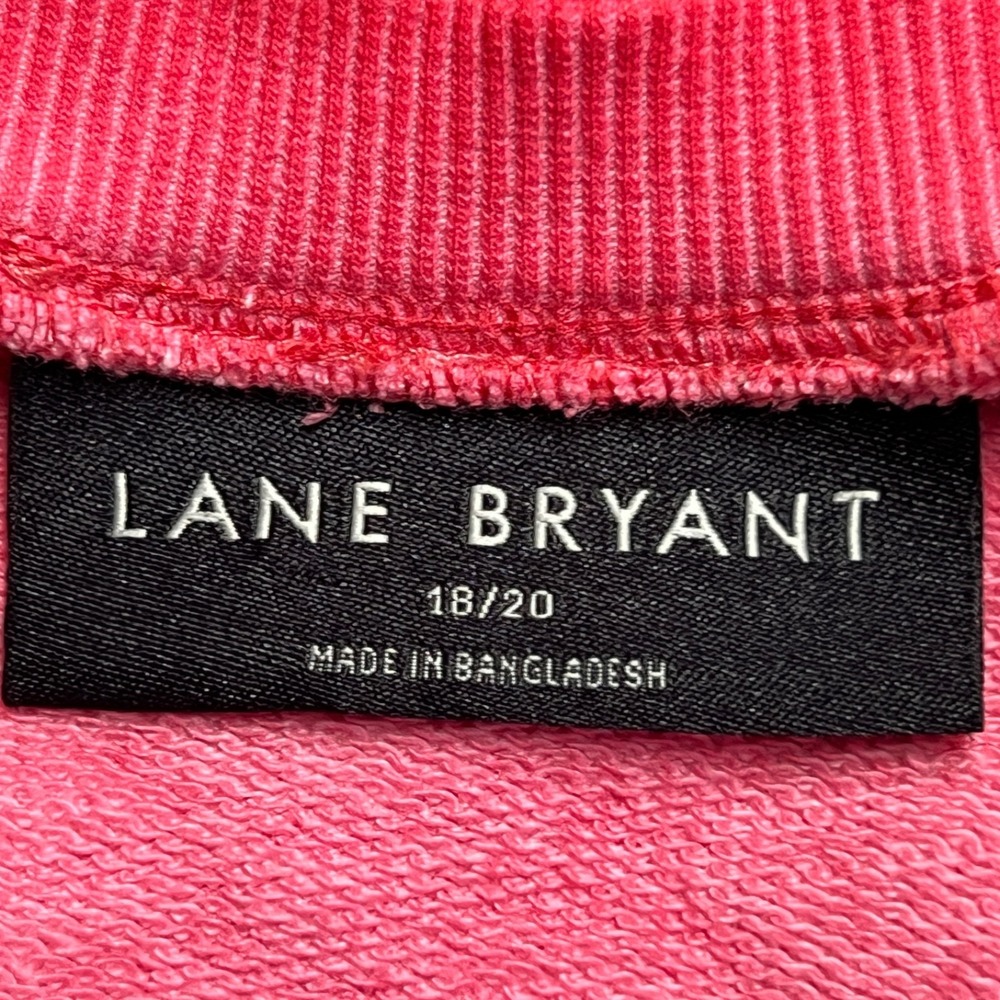 Lane Bryant Top Womens 18 20 Orange Sweatshirt Pullover Inspired Garment Dyed - Picture 2 of 10